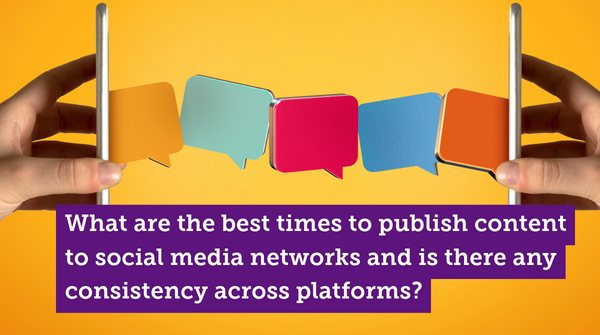 What are the best times to publish content to social media networks and is there any consistency across platforms?