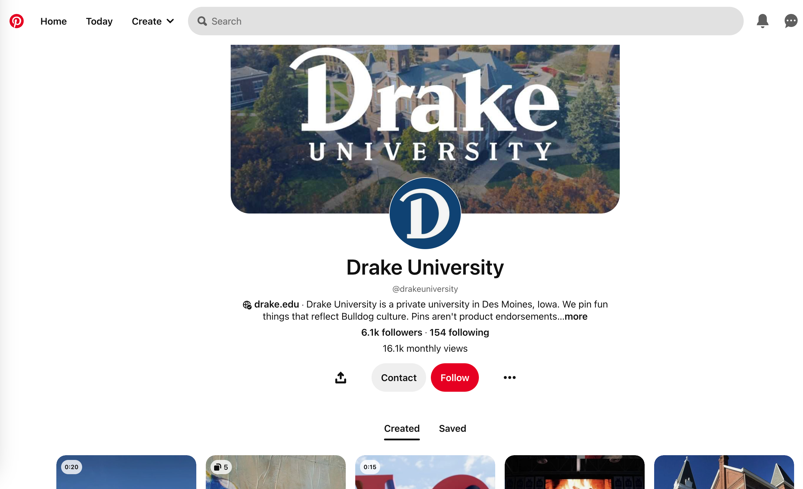 Drake uni on Pinterest updates 2023 for higher ed