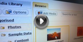 WCMS Media Library Screen Shot