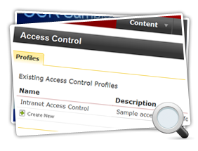 Access Control Advanced Config Screenshot