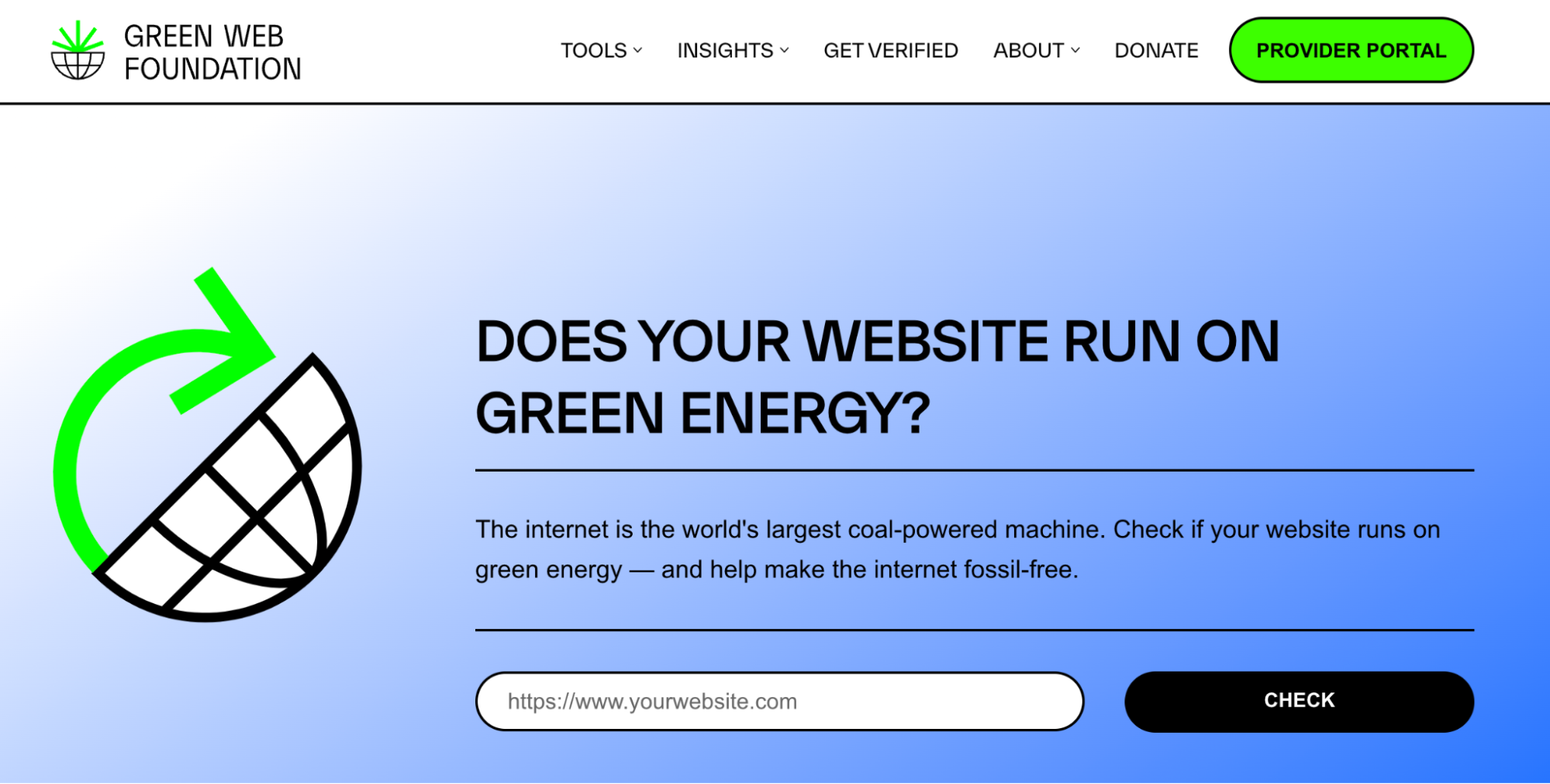 digital web sustainability - green web foundation
