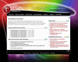 Extranet home page image
