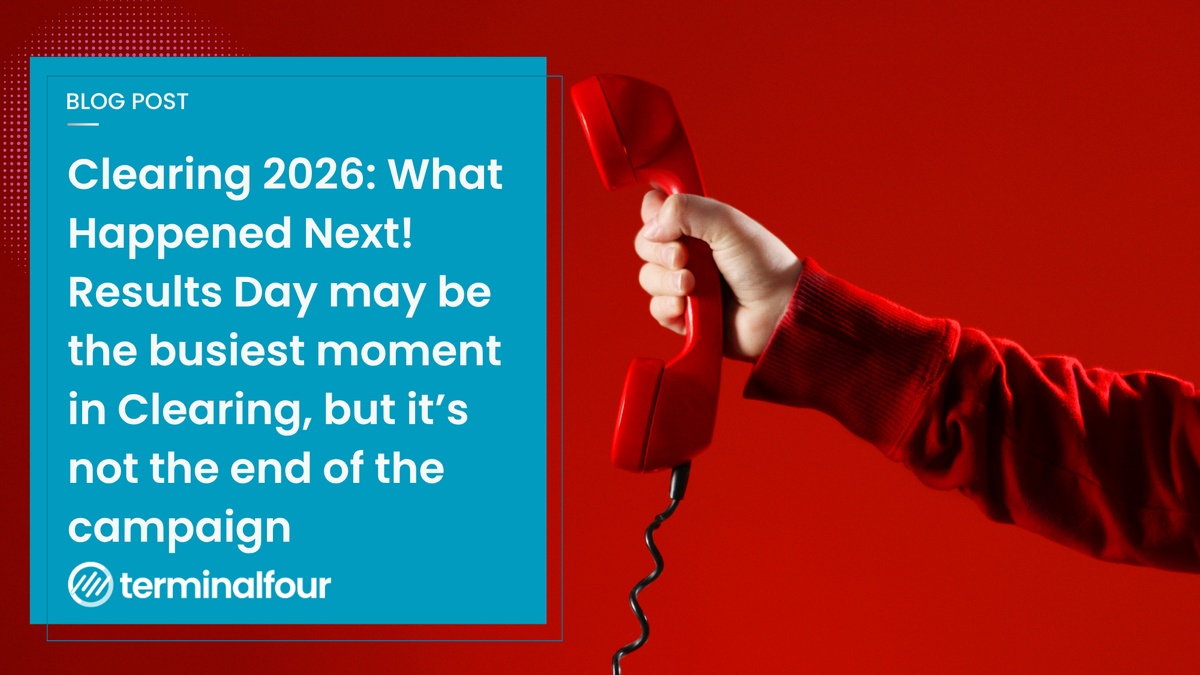 Results Day is the moment Clearing gets all the attention. But some of the most interesting higher-ed digital marketing happened in the days that followed &mdash; helping students move from a place to a decision. Here's what universities have been doing since.