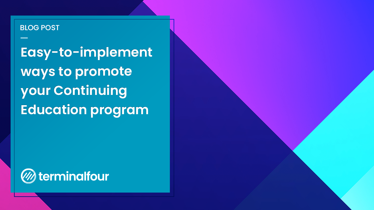 The student demographic has changed. Higher education has an incredible opportunity to court an ever-increasing number of adult learners returning to school to update their skills or change careers altogether. Are you making the most of this opportunity?