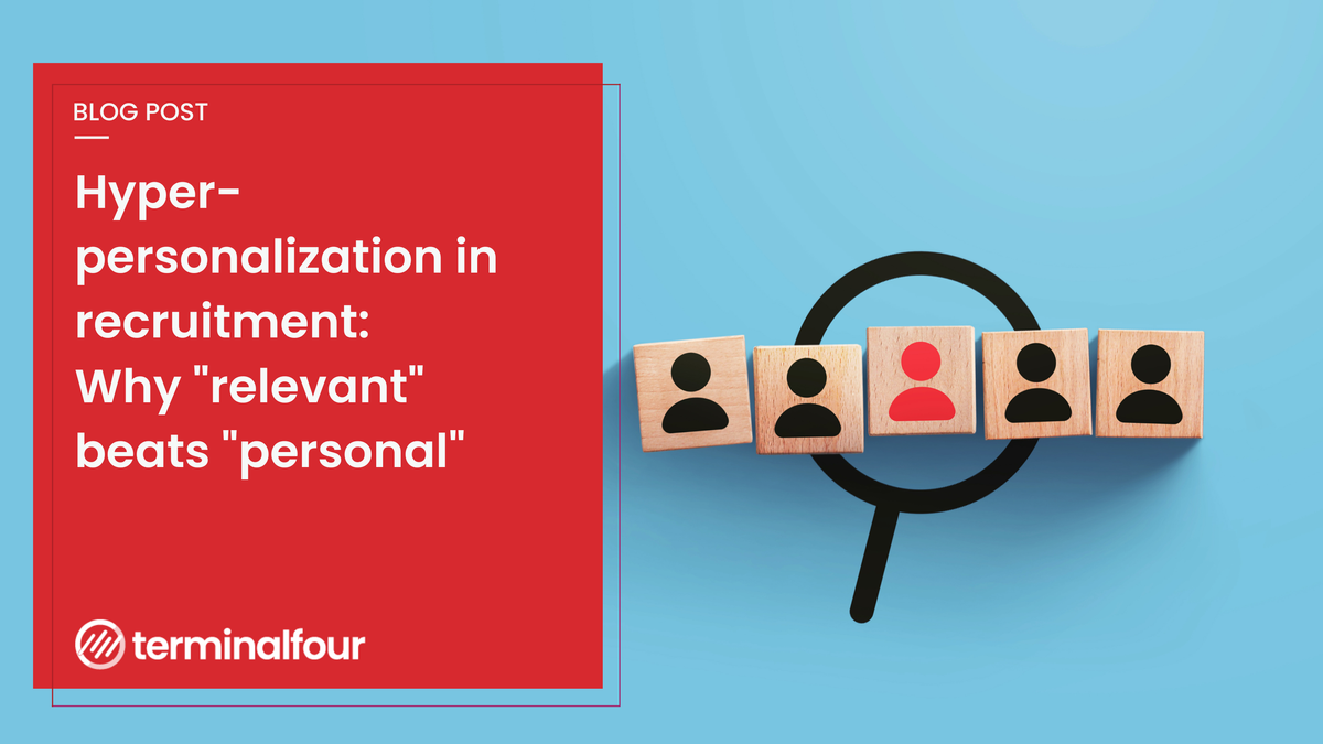 sk a prospective student what "personalized" outreach feels like and most will describe the opposite: a first-name mail merge that ignores everything else they've told you. This week, we look at what actually moves conversion.
