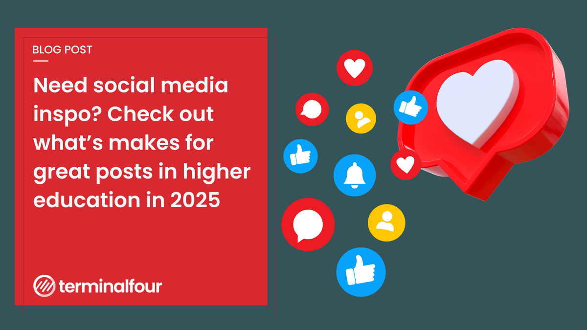 Stay relevant and engaging on social media with these 10 post ideas, inspired by what’s trending in higher ed for 2025—from AI innovation to authentic student stories.