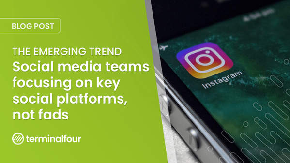 Our latest research shows HigherEd social media teams focusing more on Instagram and Facebook, and avoiding new up and coming social networks
