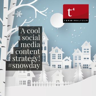 For the digital marketers out there, a good snowy campus scene can send your social engagement through the roof.