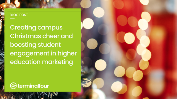 Universities can use holiday-themed events and activities as strategic marketing tools to create memorable "holiday vibes," generate authentic content, and reinforce student culture for both current and prospective students.