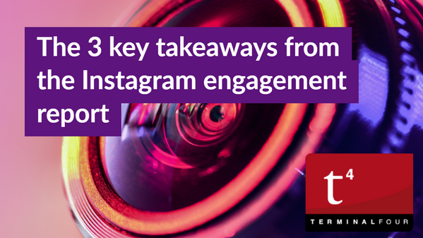 The Instagram engagement report has landed. And the findings provide some great insights you can apply to your university’s social activity.