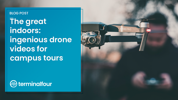 We've seen how drone footage can be used to great effect to showcase the campus landscape. But what about drone footage inside university buildings? Find out how the University of Stirling used drone-captured video to create a unique view behind the scenes of their campus.
