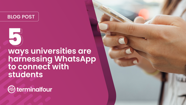 How are institutions using the most popular app in the world to connect with students during COVID19 restrictions?