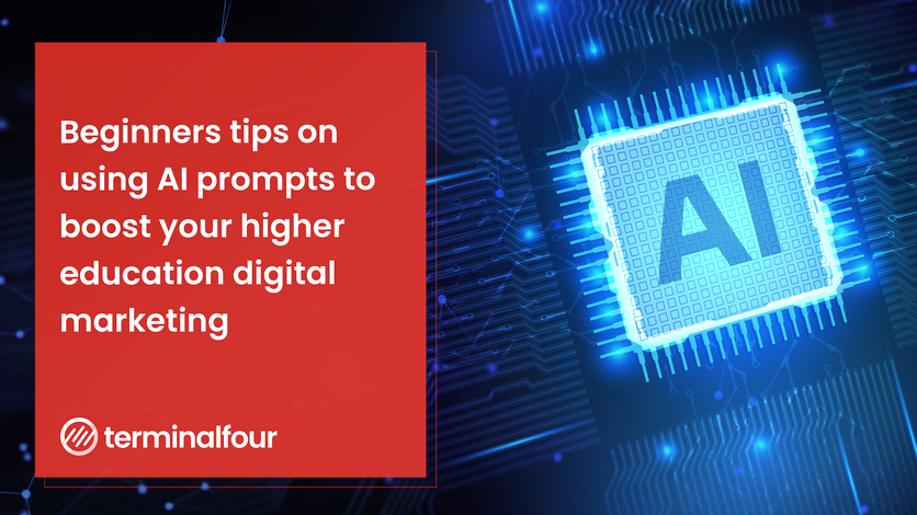 10 tips for the most effective AI prompts for higher ed digital marketing blog Post feature image