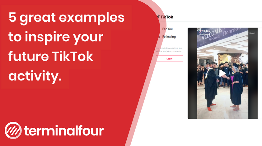 Top 5 examples to inspire your university activity on TikTok