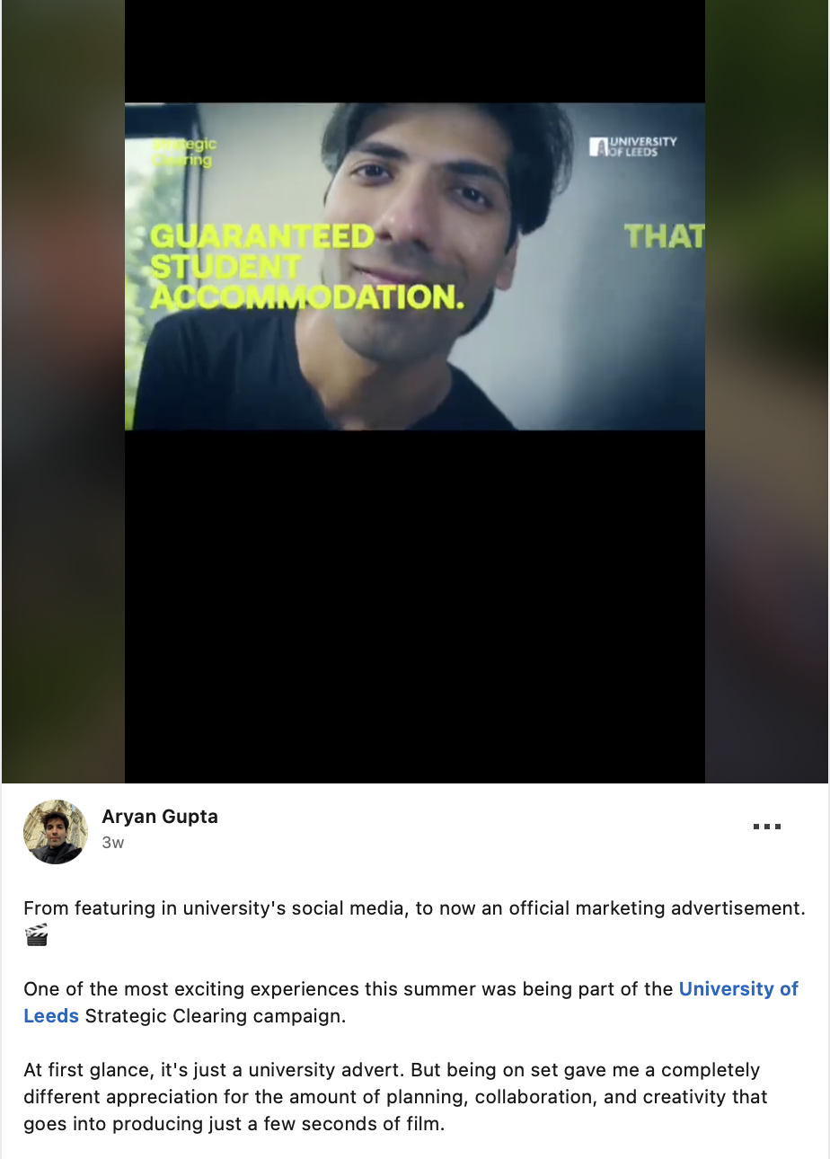 Clearing 2026 higher education marketing examples