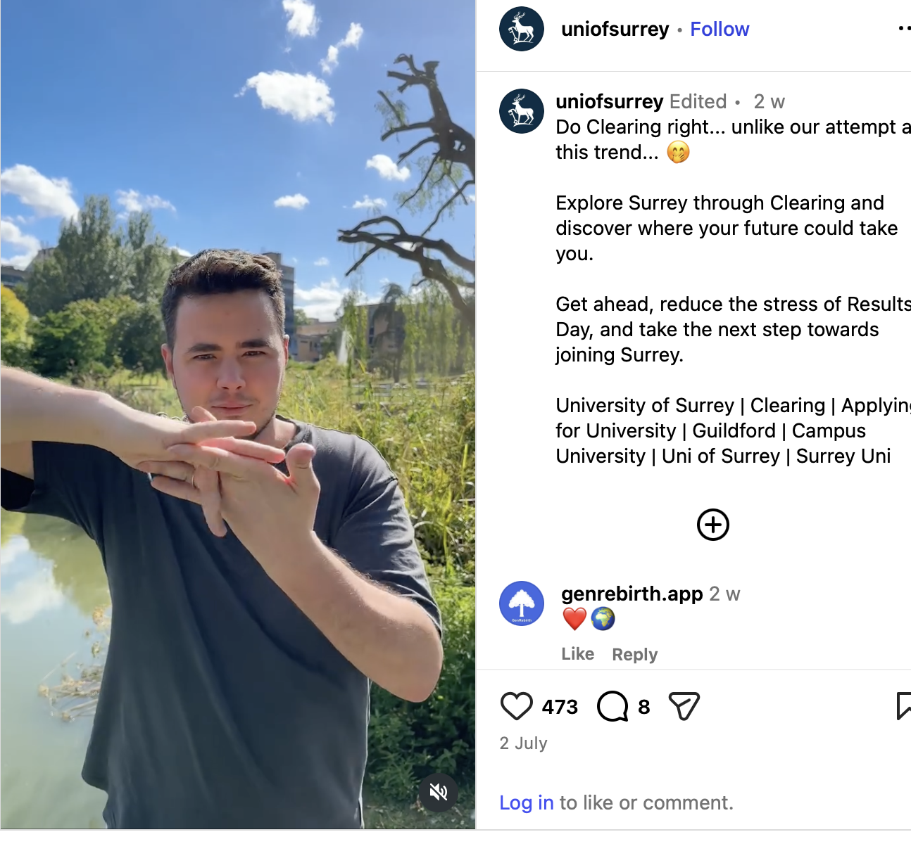 Clearing 2026 higher education marketing examples