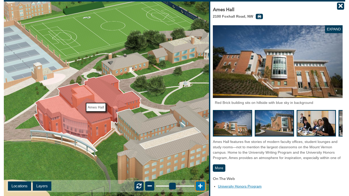 George Washington virtual campus tour
