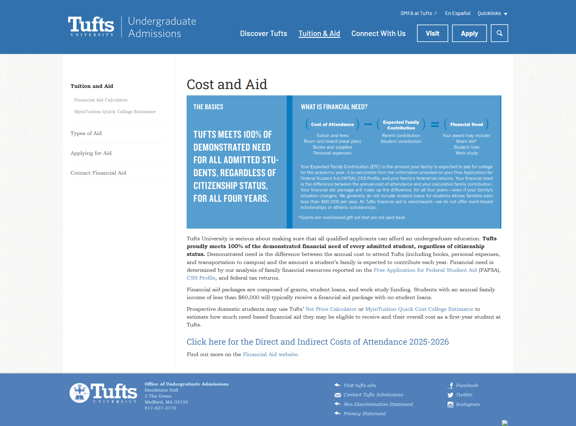 Helping students understand tuition and financial aid