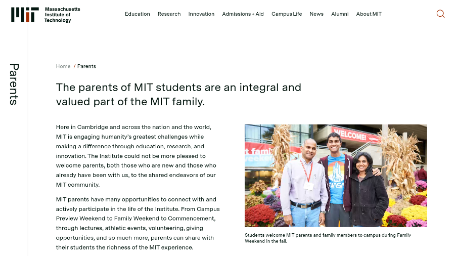 MIT -landing pages for higher education
