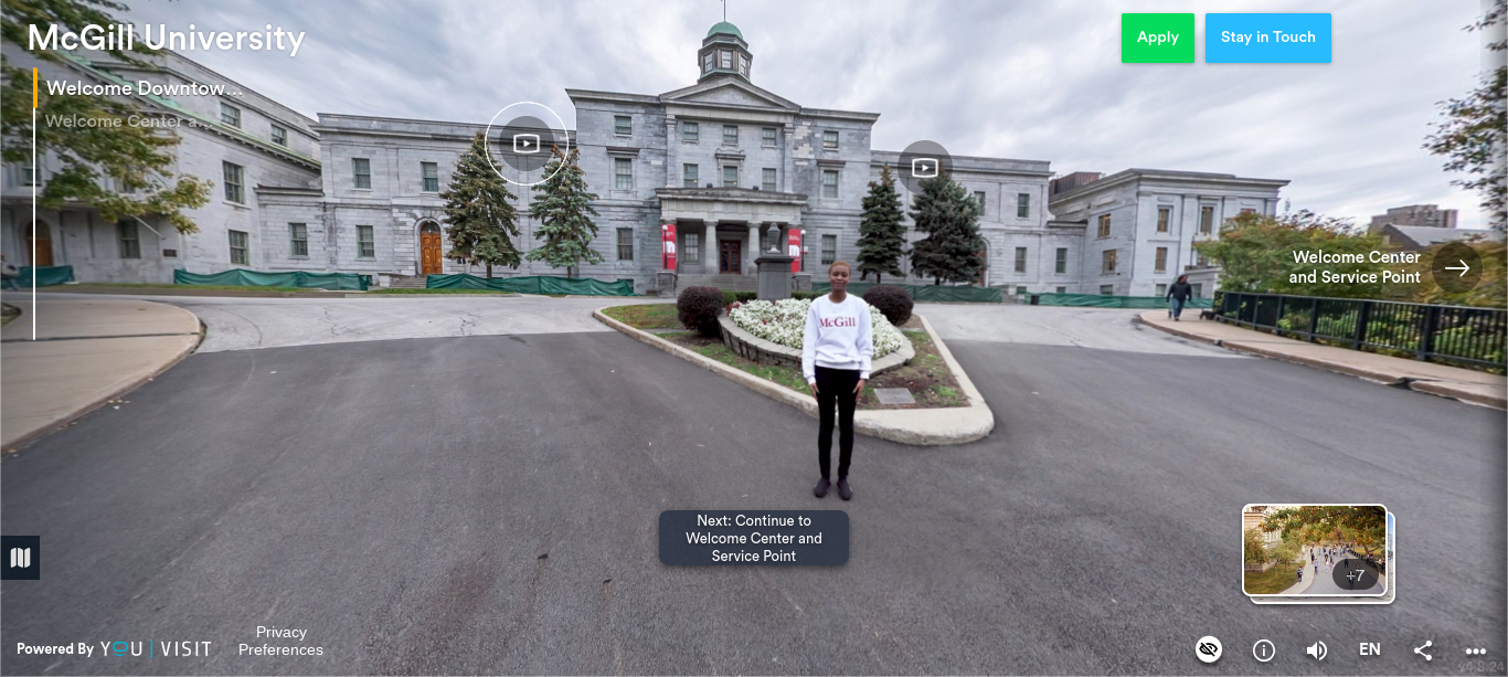 McGill Virtual Campus Tour