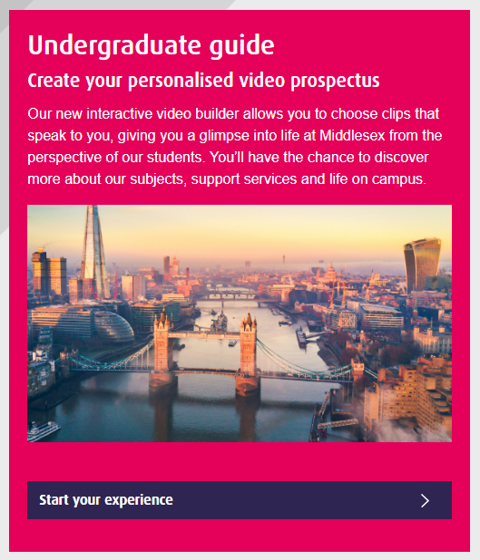 Middlesex University prospectus