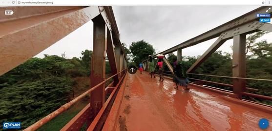 Image of bridge in Nyarugusu Refugee Camp