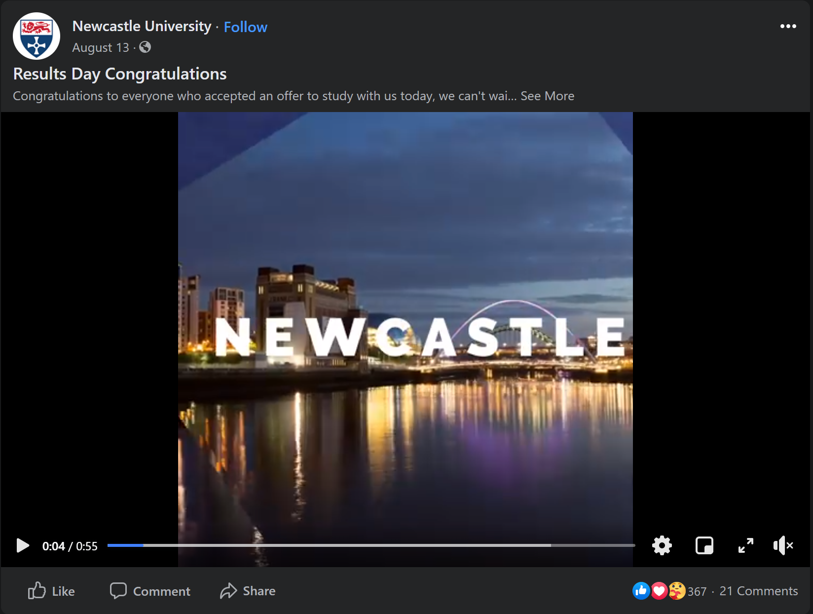Newcastle Uni Video