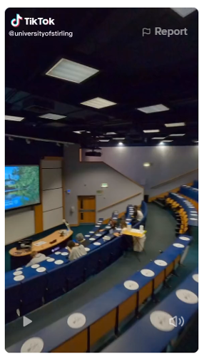 University of Stirling indoor drone footage