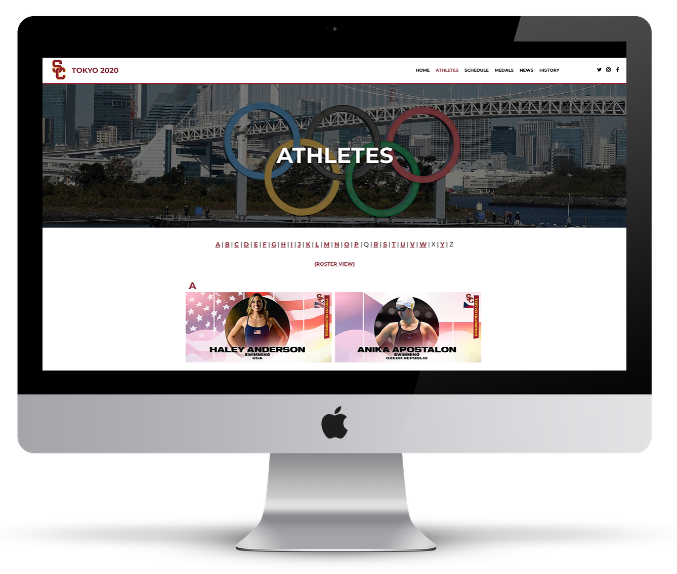 USC Olympics Microsite - Profiles