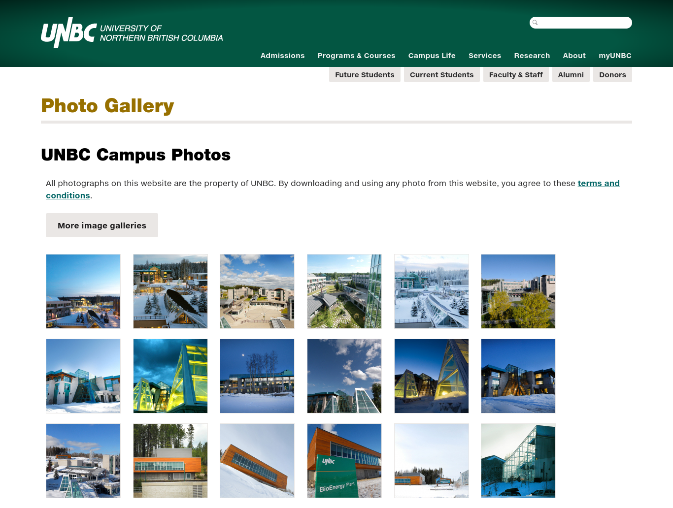 University of Northern British Columbia virtual campus tour