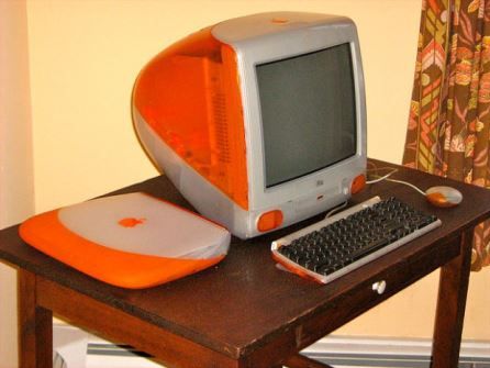 orange apple computer circa the 90s