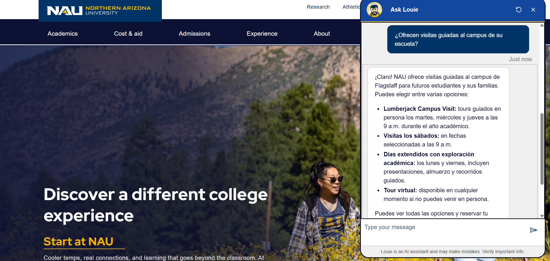chatbots for higher ed recruitment