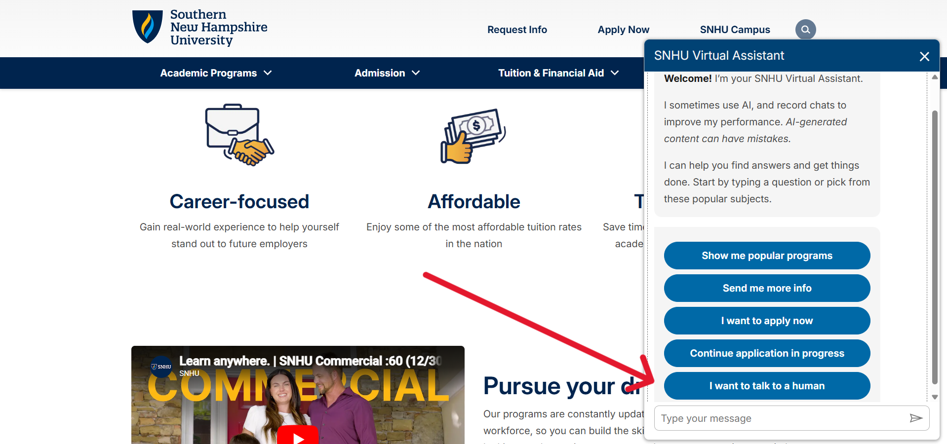 chatbots for higher ed recruitment