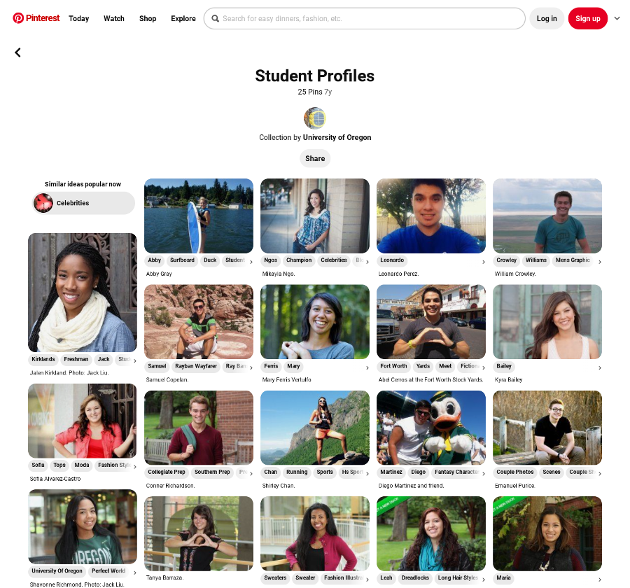 how to use pinterest for higher education