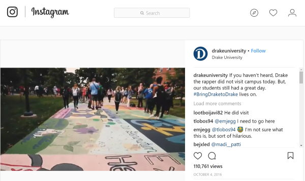Drake University Instagram