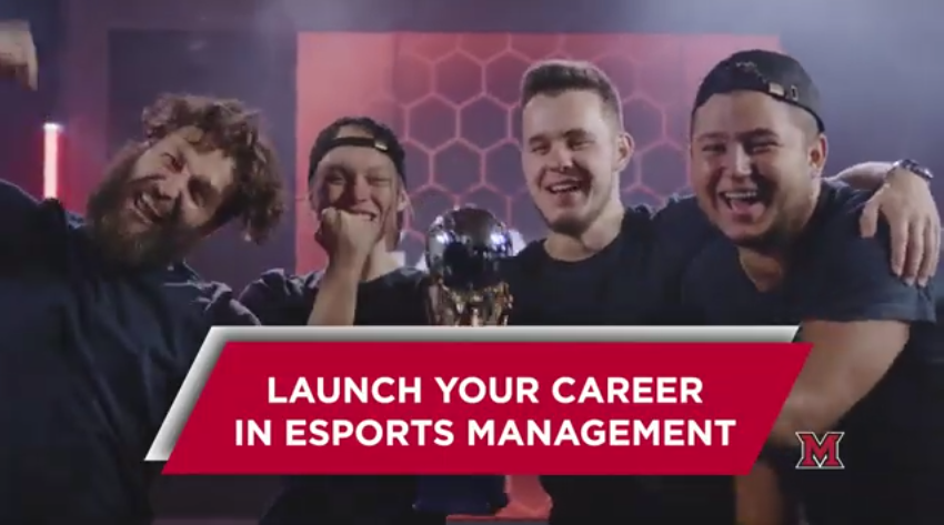 Miami University marketing esports for universities and colleges