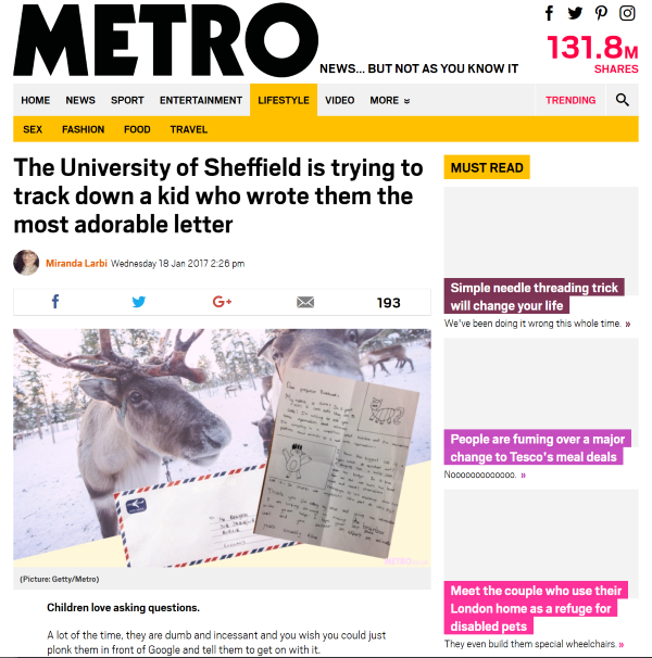 Metro Article