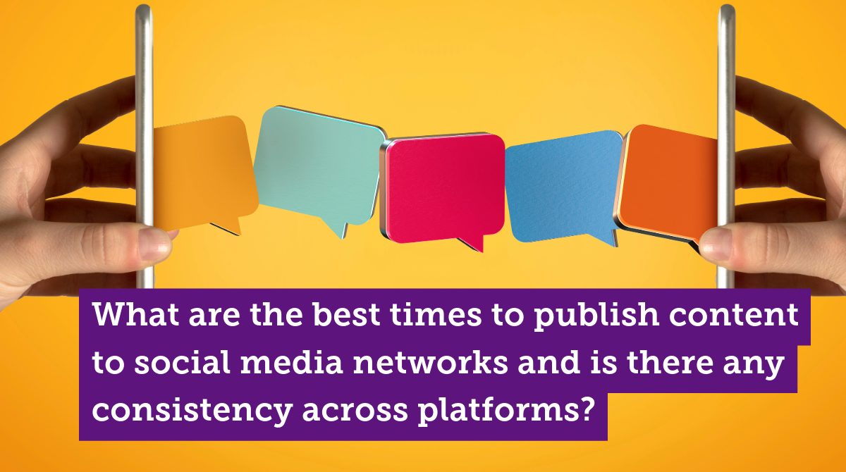 Blog - The optimum time for universities to publish content on 