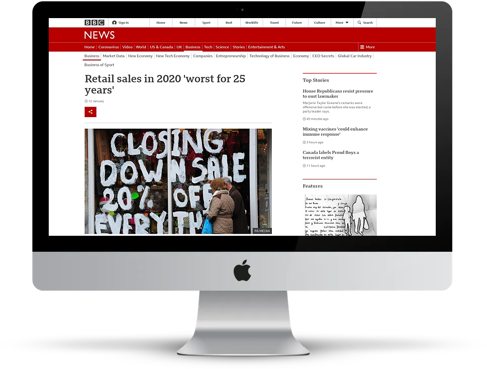 Retail Sales News from BBC