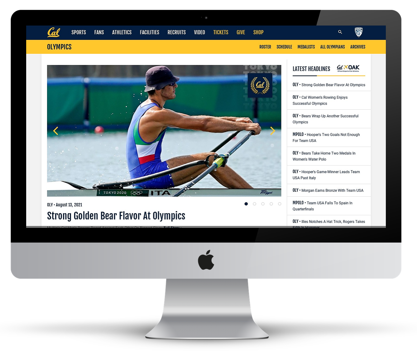 Calbears Olympics microsite