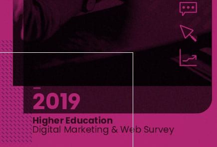 Image highlighting: 2019 Higher Education Web Survey Report Webinar 